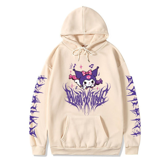 Women's hoodie trendy brand Sanrio Kuromi Melody cute cartoon girl cross-border hoodie hoodie hoodie woman